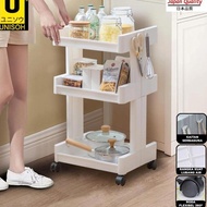 Unisoh 3-tier Trolley Bathroom Kitchen Shelf