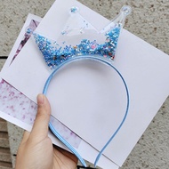 Gratis Ongkir - Bando Mahkota / Bando Anak Bentuk Telinga Kucing / Bando Telinga Kucing Dan Mahkota