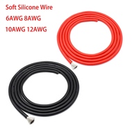 Soft Silicone Wire 6AWG 8AWG 10AWG 12AWG  Lithium Battery Connection Cable Solar Cell Lifepo4 Batter