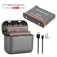Insta360 ONE X3 Battery Charger 1800mAh Compatible