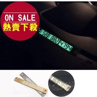 Temporary Parking Number Plate with Night Glow, Car Phone Number Display & Message Board, Car Mount 