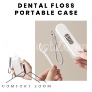 Portable Dental Floss Picks Dispenser, Storage 10 Picks Floss in Box,Travel Floss Pick Dispenser