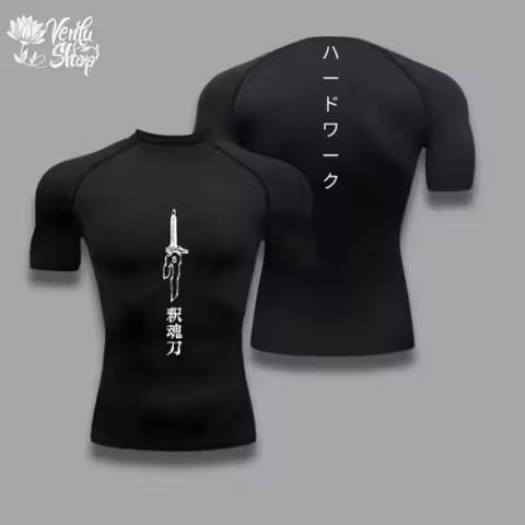 Toji Compression Shirt Sportswear Gymwear Gym Jujutsu Kaisen Compressions Anime Fushiguro Clothing Z