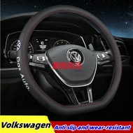 Volkswagen leather steering wheel cover VW Golf Tiguan Touran POlo BEttle troc exclusive