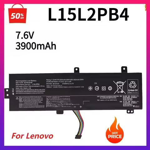 L15L2PB4 Laptop Battery for Lenovo IdeaPad 310-15ISK 310-15IKB 510-15IKB L15L2PB5 L15M2PB5 L15C2PB3 