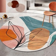 HL0701 Round Carpet Size 100 cm Modern Round Carpet Motif Aesthetic Round Carpet H85M