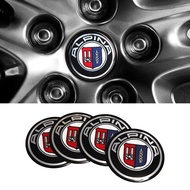 Alpina logo wheel sticker for BMW 1 2 Series X3 X5 X7 Z3 E30 E34 E39 E60 E87 F10 F20 120I 318I car w