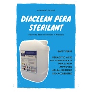 Diaclean Pera Sterilant, Halal, 12%, alcohol free, house disinfectant/sanitizer, 5L/bottle, 4 bottle