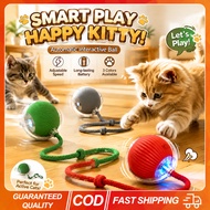 (Local Stock) Automatic Electric Cat Toy Ball Smart Rolling Motion Ball USB Rechargeable Interactive