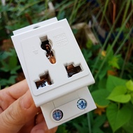 3-pin socket for installing electrical cabinets, 3-hole residential electrical cabinet mounting rail