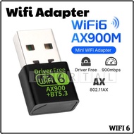 Bluetooth 5.3 + WIFI 6 AX900 USB Wireless Adapter Network 2.4G 5GHZ
