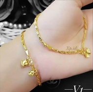 Gelang Padi 1 Suku Mas Sepuhan Lapis Emas 24K Xpid229