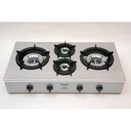 RINNAI STOVE GAS STOVE RI 4 RI4 RSPN 4RSPN RI4RSPN FOUR BURNER STAINLESS STEEL STRONG SAFE ANTI-RUST
