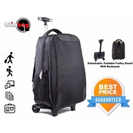 GadTech 2-Wheel Light Weight Kid Children Trolley School Bag Backpack Trolley Bag for Staircase Beg 