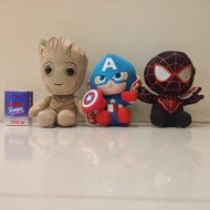 ty beanies x Marvel公仔 Groot Captain America Venom Spiderman