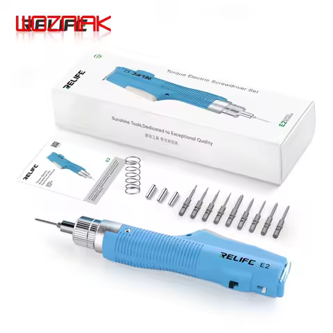 RELIFE E2 Torque Electric Screwdriver Set Multi-speed Adjustable Torque ,Adjustable Forward and Reve