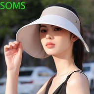 SOMS Sense Sun Hat, UV-proof Foldable Empty Top Hat, UV-Proof Sun Hat UV Protection Large Brim Fashionable Fisherman Hat Outdoor