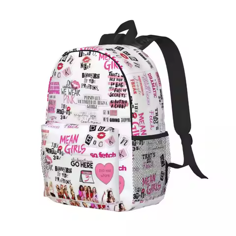 Burn Book - Mean Girls Backpack Student Boys Girls BookBag Men Women School Bag Computer Shoulder Ba