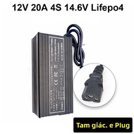Bộ Sạc Pin Thông Minh 12V 20A Cho Lifepo4 Lithium 4S 14.6V Bộ Sạc Nhanh Cho Pin Sắt Lithium Phosphat