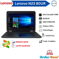 Lenovo N23 80UR Laptop Intel Celeron(R) N3060 11.6" Touchscreen HD Display For Students &amp; Work
