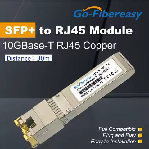 10Gb RJ45 SFP Module 10G/5G/2.5G 30m SFP+ to RJ-45 Port 10GBase-T Transceiver For Zyxel/HORACO/Mikro