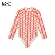 Roxy Girls 6-16 Bold Waves Long Sleeve One-Piece Swimsuit