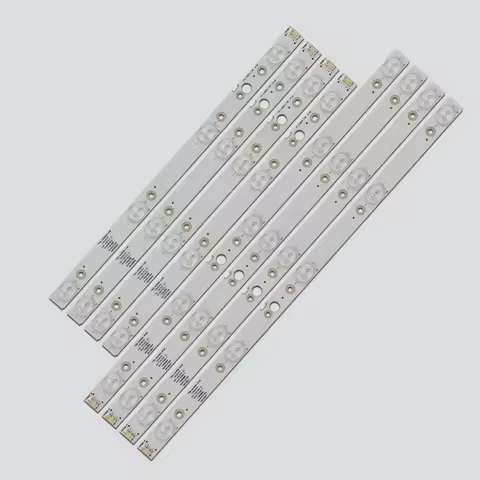 New 8pcs/Kit LED strips for 43 TV CRH-A4330300104L6CN Rev1.0 I CRH-A4330300105R6CN Rev1.0 7710-64300