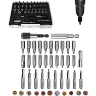 33PCS Kit Penarik Skru, Set Penarik Skru Patah & Skru Rosak yang Diperbaharui, Bit Gerudi HSS dengan
