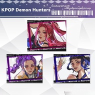 Kpop Demon Hunters Keychain Girls Generation Merchandise Mira Rumi Zoey Photo Card Pendant Saja Boys