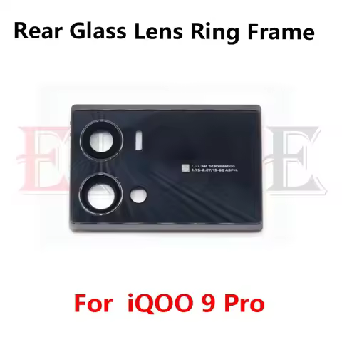 For Vivo iQOO 9 Pro Rear Camera Lens Glass Cover Frame Ring Holder Braket Assembly Replacement Parts