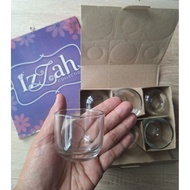 LILIN 6 PCS SLOKI GLASS MINI GLASS ZAMZAM GLASS COFFEE PUDDING GLASS ZAM ZAM WATER CANDLE MINI GLASS