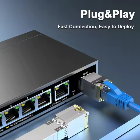OPTFOCUS SFP+ 10G Module RJ45 Switch SFP 1000M Copper Compatible with Cisco Mikrotik Ethernet Switch
