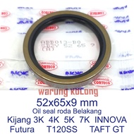 Rear Wheel Oil Seal Kijang Futura T120SS Taft GT Innova in 52x65x9 NOK CORTECO sil 3K 4K 5K Super 7K
