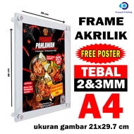 A4 & A3 Acrylic Frame Wall Poster Frame/ Acrylic Menu Display/