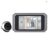 YOUP)3.5-inch Peephole Camera for Apartment Door 2MP LCD Digital Peephole Viewer 120 Degree Color Infrared Camera 1080P Door Monitor Built-in 1400mAh Battery Type-C Rechargeable