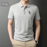 Original design℡❐▲[ready stock] Kemeja Polo lelaki kemeja-T lengan pendek sulaman lapel longgar baju