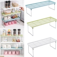 1 Tier Kitchen Cupboard Organiser Shelf Storage Support Pantry Stand Jar Rack
