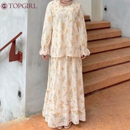 TOPGIRL Helena Set Blouse And Skirt / Blouse Sepasang / Blouse Raya / Blouse Printed / Blouse Floral