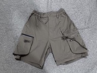Goopimade size 2 4D 工裝風短褲 側袋拉鍊設計