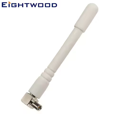 Eightwood 2-Pack 700-2700 MHz 4G LTE Mini TS9 Plug Male (White) Aerial Antenna for 4G LTE USB Modem 