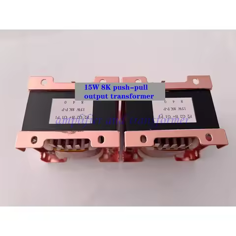 6v6 EL84 6P1 6P14 6V6 vacuum tube amplifier transformer 8K: 0-4-8Ω 15W push-pull output transformer