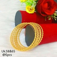 375k/5g Gold Plated Keroncong Bracelet Gets 6pcs with Letter Available for Sale