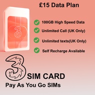 UNITED KINGDOM 3UK SIM CARD