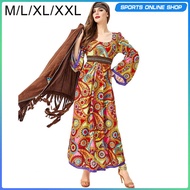 [Beauty] Hippie Costume Women Accessories 60S 70S Outfit for Holiday Halloween Party