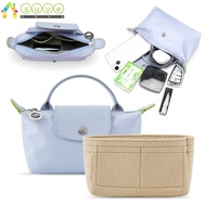 SUVE Insert Bag, Portable Felt Linner Bag,  Travel Multi-Pocket Storage Bags Bag Organizer Longchamp Mini Bag