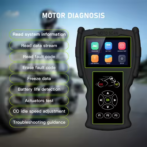 JDiag M100PRO Simplified Motorcycle Scanner, Cables Optional,work for BMW KTM Honda Kawasaki Yamaha 