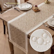 Tablecloth Runner 33x210cm Elegant for Dining & Living Room Decoration/ Fabric Table Decoration Tabl