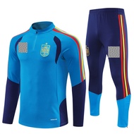 2025-2026 ESP Sweatshirt Man Long Sleeves Tracksuits Light Blue Sportswear + Long Pants