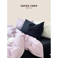 LOVEY COSY Korean Light Luxury Cotton Washed Cotton Simple Little Red Book ins Light Purple Mix Matc