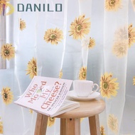 DANILO1 Tulle Sunflower Pattern Window Blind Floral Room Screening